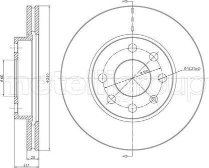 Metelli 23-0569C - Discofreno autozon.pro