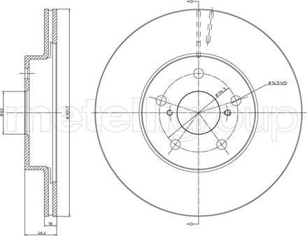 Metelli 23-0509 - Discofreno autozon.pro