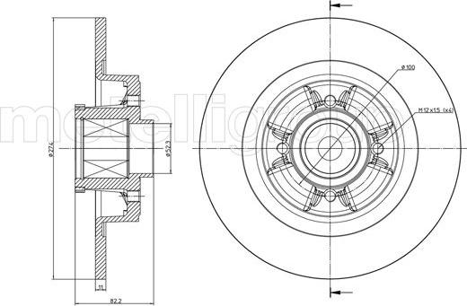 Metelli 23-0584 - Discofreno autozon.pro