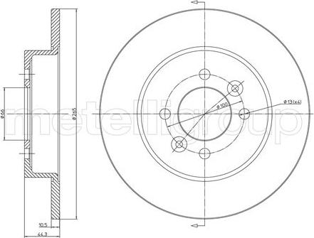 Metelli 23-0534 - Discofreno autozon.pro