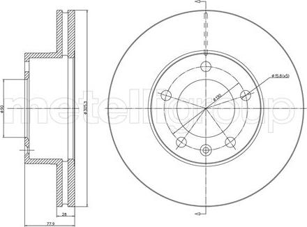 Metelli 23-0532C - Discofreno autozon.pro