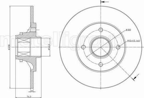 Metelli 23-0537 - Discofreno autozon.pro