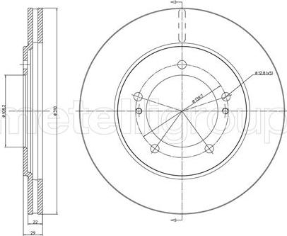 Metelli 23-0697 - Discofreno autozon.pro