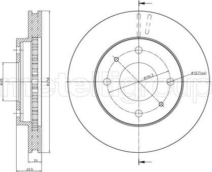 Metelli 23-0653 - Discofreno autozon.pro