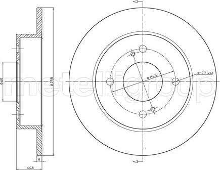 Metelli 23-0660 - Discofreno autozon.pro