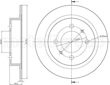 Metelli 23-0661 - Discofreno autozon.pro