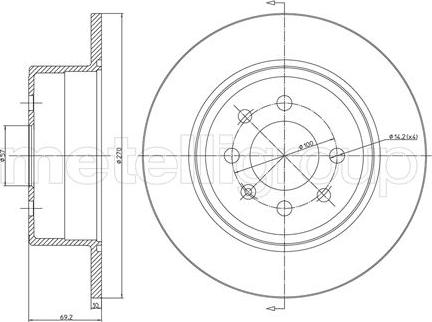 Metelli 23-0606C - Discofreno autozon.pro