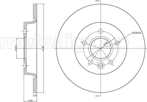 Metelli 23-0686C - Discofreno autozon.pro