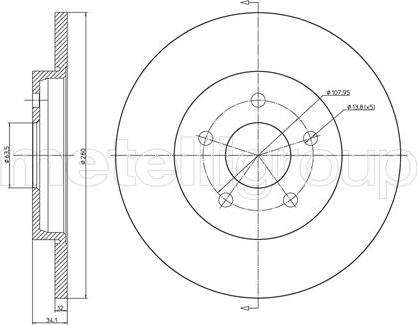 Metelli 23-0683C - Discofreno autozon.pro