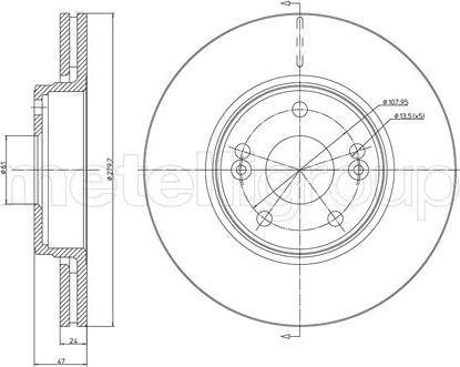 Metelli 23-0676C - Discofreno autozon.pro