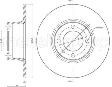 Metelli 23-0043 - Discofreno autozon.pro