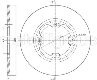 Metelli 23-0012 - Discofreno autozon.pro