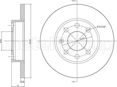 Metelli 23-0080 - Discofreno autozon.pro