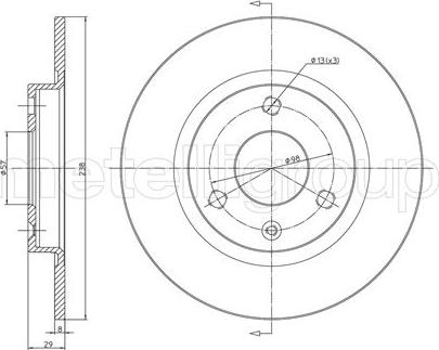 Metelli 23-0153 - Discofreno autozon.pro