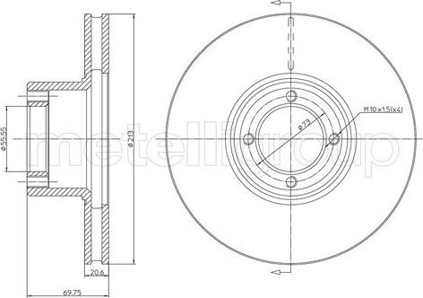 Metelli 23-0164 - Discofreno autozon.pro