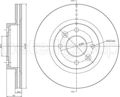 Metelli 23-0108 - Discofreno autozon.pro