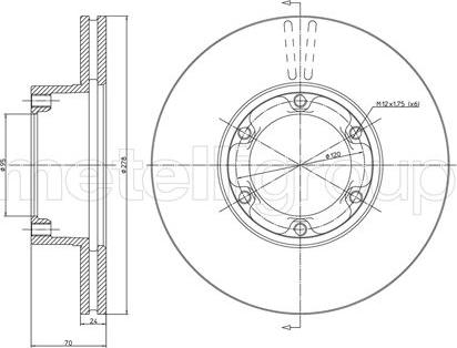 Metelli 23-0116 - Discofreno autozon.pro