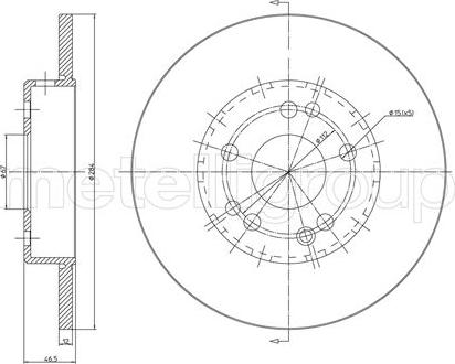 Metelli 23-0124C - Discofreno autozon.pro