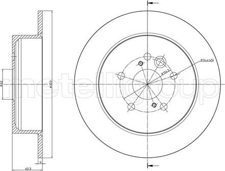 Metelli 23-0803C - Discofreno autozon.pro