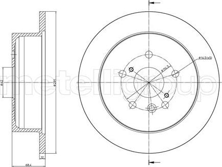 Metelli 23-0802C - Discofreno autozon.pro