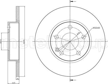 Metelli 23-0830C - Discofreno autozon.pro