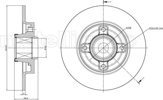 Metelli 23-0878 - Discofreno autozon.pro