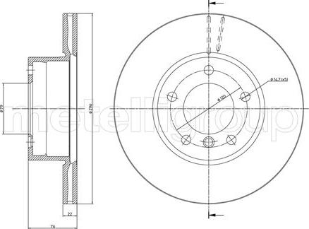 Metelli 23-0396C - Discofreno autozon.pro