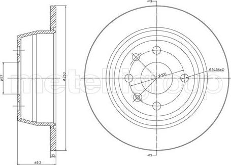 Metelli 23-0350 - Discofreno autozon.pro