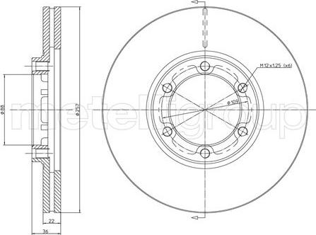 Metelli 23-0351 - Discofreno autozon.pro