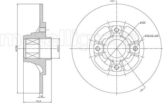 Metelli 23-0383 - Discofreno autozon.pro