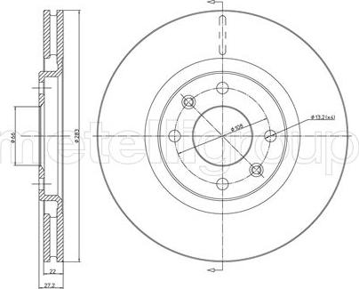 Metelli 23-0336 - Discofreno autozon.pro