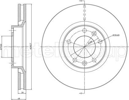 Metelli 23-0295 - Discofreno autozon.pro