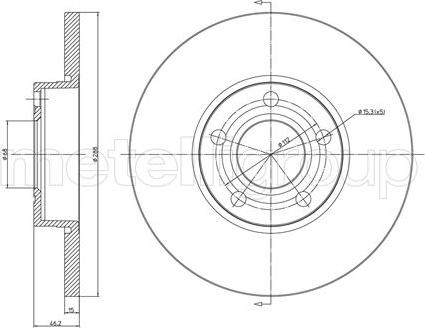 Metelli 23-0263 - Discofreno autozon.pro