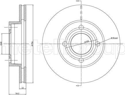 Metelli 23-0234 - Discofreno autozon.pro