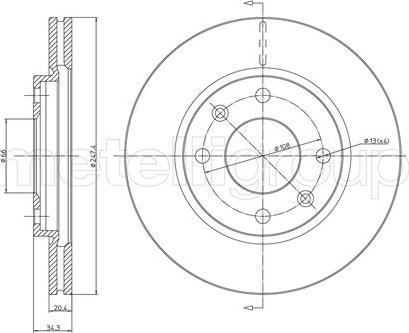 Metelli 23-0238 - Discofreno autozon.pro