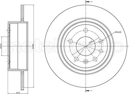 Metelli 23-0796C - Discofreno autozon.pro