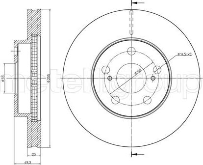 Metelli 23-0740C - Discofreno autozon.pro