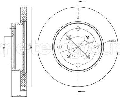 Metelli 23-0757 - Discofreno autozon.pro