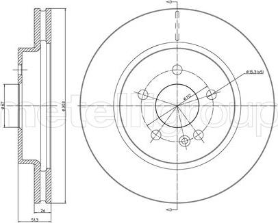 Metelli 23-0700C - Discofreno autozon.pro