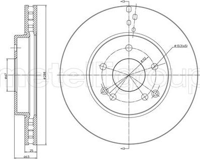 Metelli 23-0701C - Discofreno autozon.pro