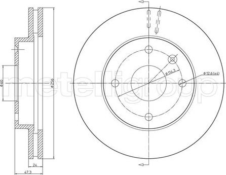 Metelli 23-0719 - Discofreno autozon.pro