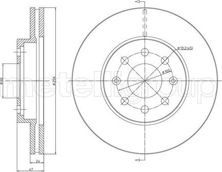 Metelli 23-0718 - Discofreno autozon.pro