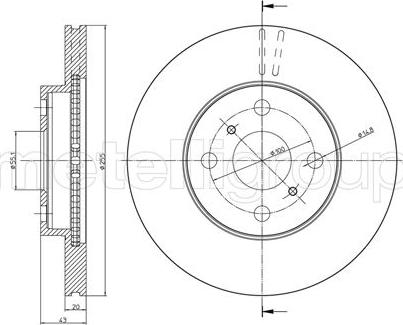 Metelli 23-0717C - Discofreno autozon.pro