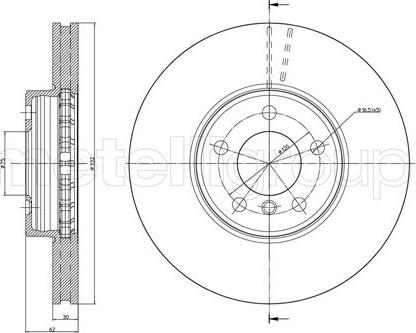 Metelli 23-0784C - Discofreno autozon.pro