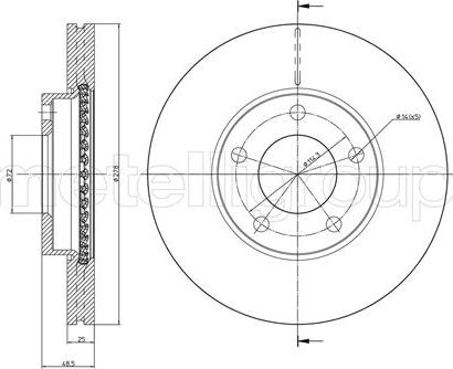 Metelli 23-0729C - Discofreno autozon.pro