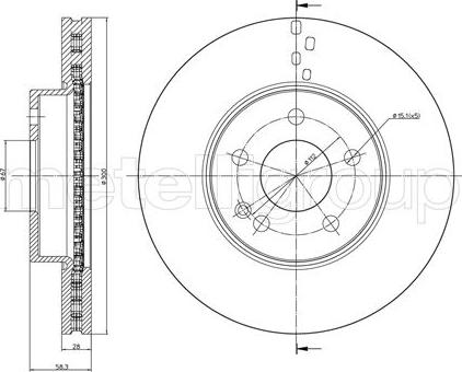 Metelli 23-0723 - Discofreno autozon.pro