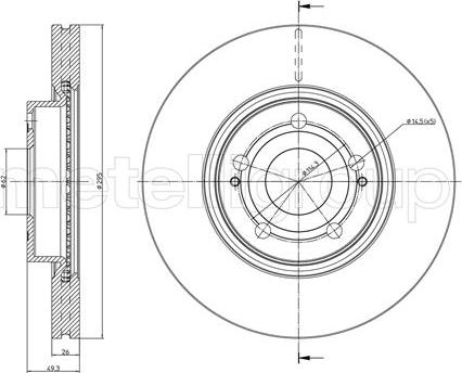 Metelli 23-0772C - Discofreno autozon.pro