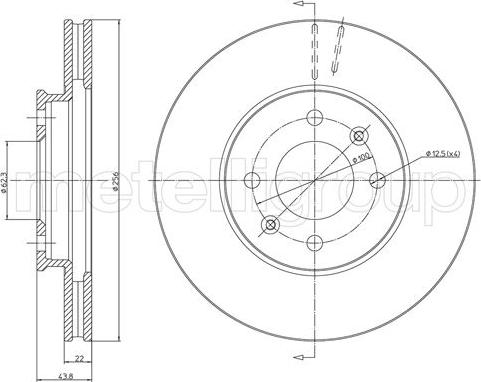 Metelli 23-1479C - Discofreno autozon.pro