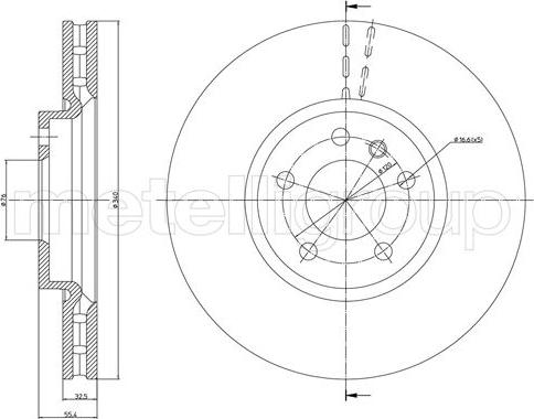 Metelli 23-1470C - Discofreno autozon.pro