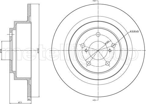 Metelli 23-1544C - Discofreno autozon.pro